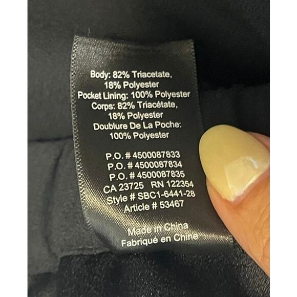 Filippa K Terry Cropped Slim Fit Wool Blend Trousers in Black Men's sz. 48 or M - Picture 9 of 9